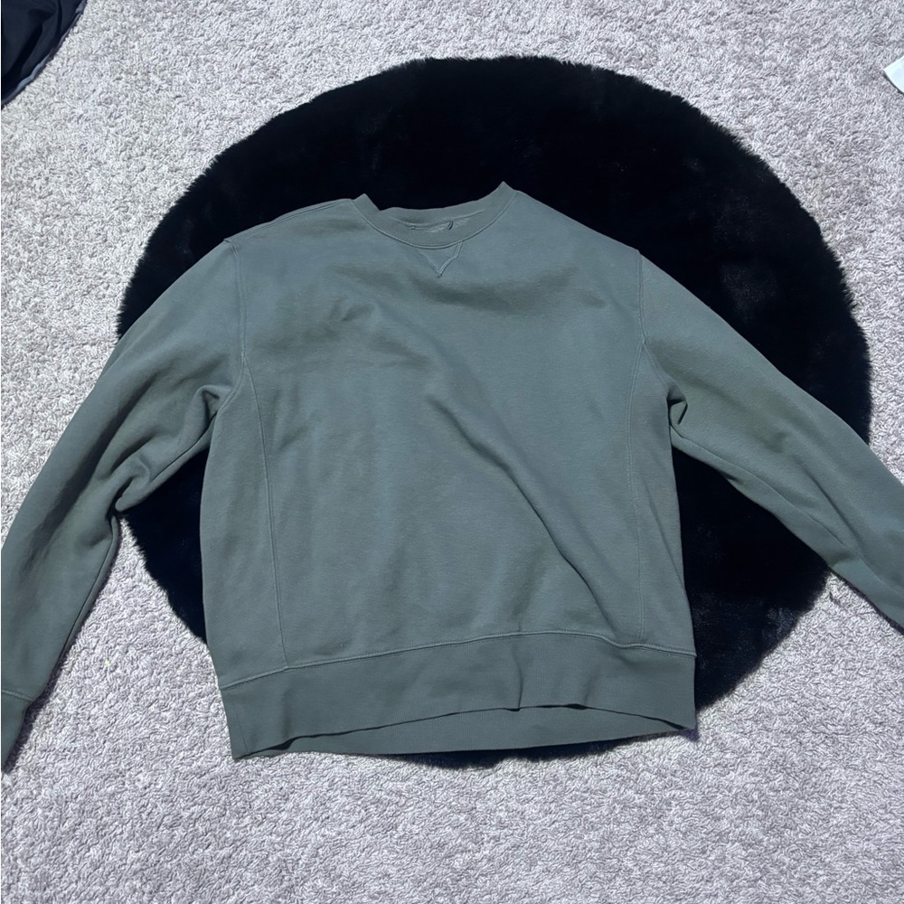 Target Men's Crewneck Sweater - Olive Green